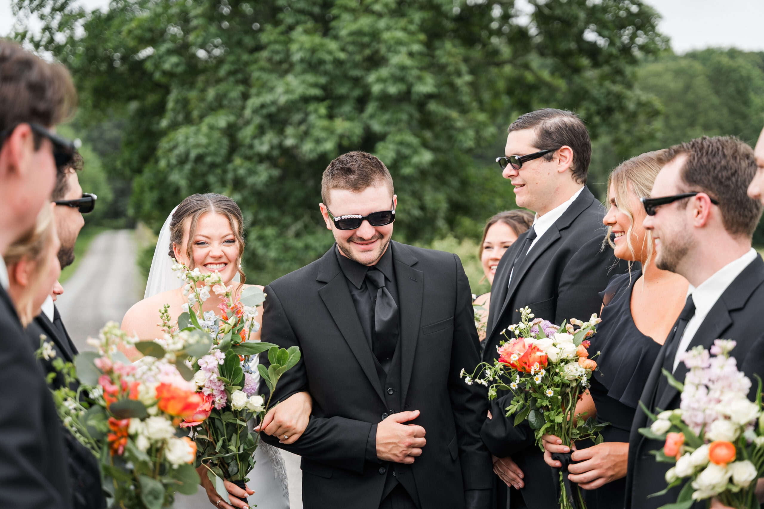 Sentimental countryside wedding